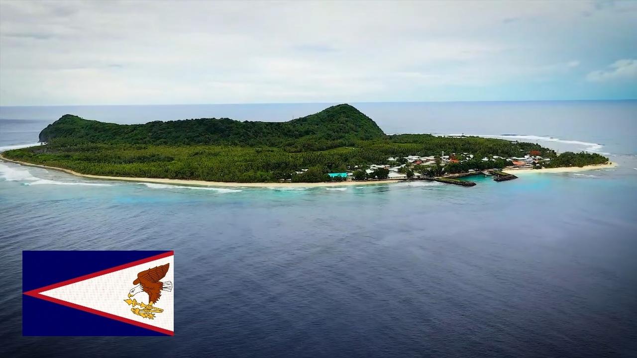 Tropical island village in American Samoa, one of the most remote United States territories in the Pacific.